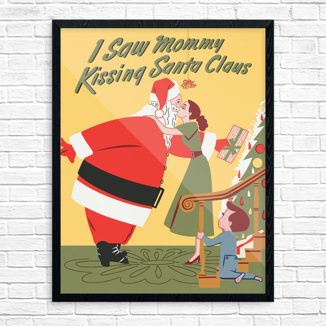 I Saw Mommy Kissing Santa Claus Print – Fridgedoor