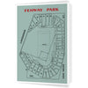 Fenway Park Architectural Layout 5 x 7 Greeting Card