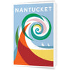 Nantucket Colorful Wave 5 x 7 Greeting Card