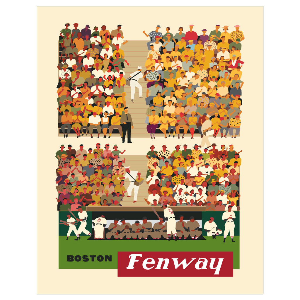 Boston Fenway Baseball Stands Magnet