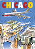 Chicago River by Air Poster Magnet