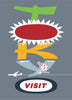 Visit Tokyo Travel Poster Magnet