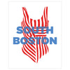 South Boston Bathing Suit Magnet & Greeting Card