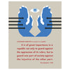 Alexander Hamilton Justice in a Republic Quote Magnet & Greeting Card