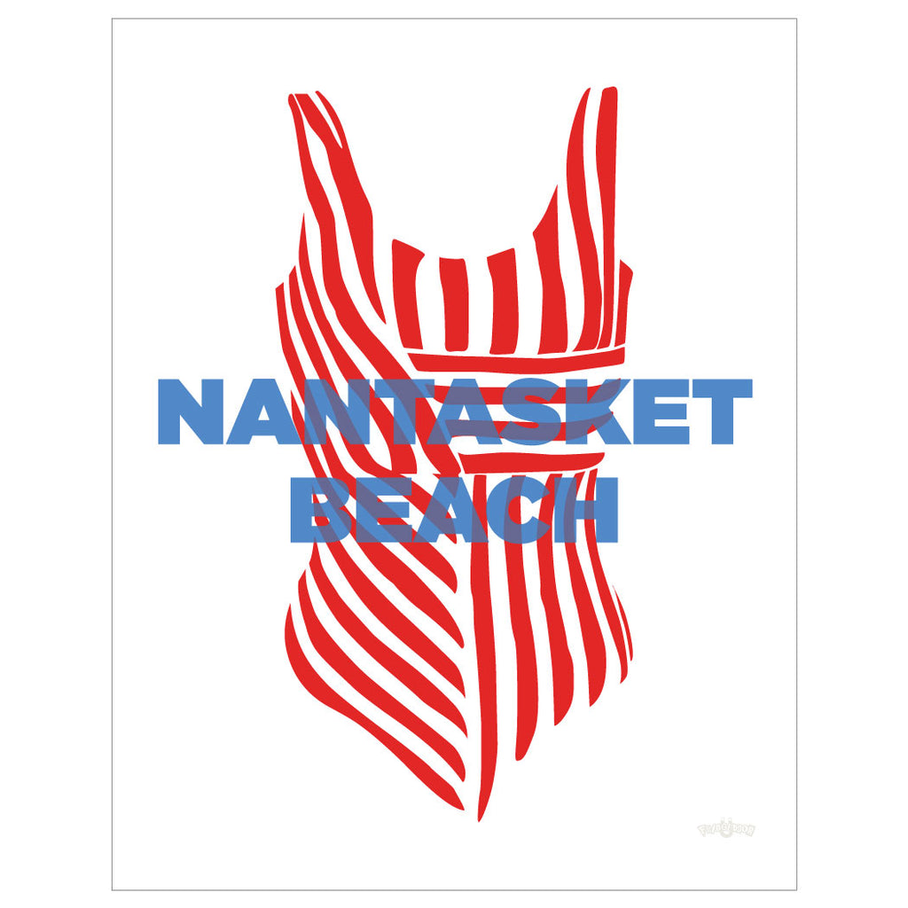 Nantasket Beach, Hull, MA Magnet & Greeting Card