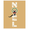 Noel Cat Christmas Card & Magnet