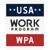 USA Work Program WPA Poster Magnet & Greeting Card
