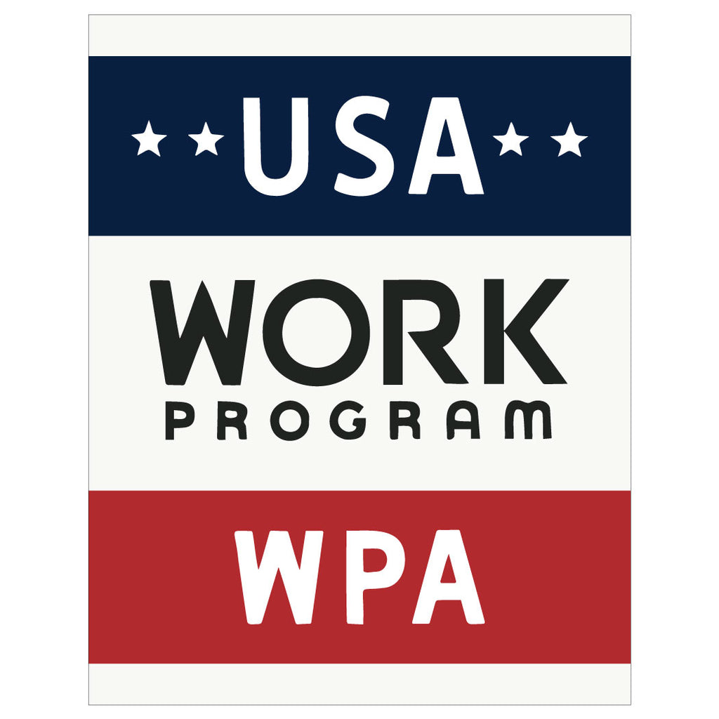 USA Work Program WPA Poster Magnet & Greeting Card