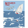 Buzzards Bay Mass Sailboats Magnet & Greeting Card