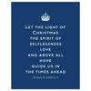 Queen Elizabeth II Let the Light of Christmas Speech Magnet & Greeting Card