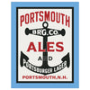 Portsmouth Brewing Company Ales & Portsburger Larger Magnet & Greeting Card