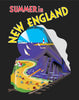 Summer in New England Travel Poster Magnet