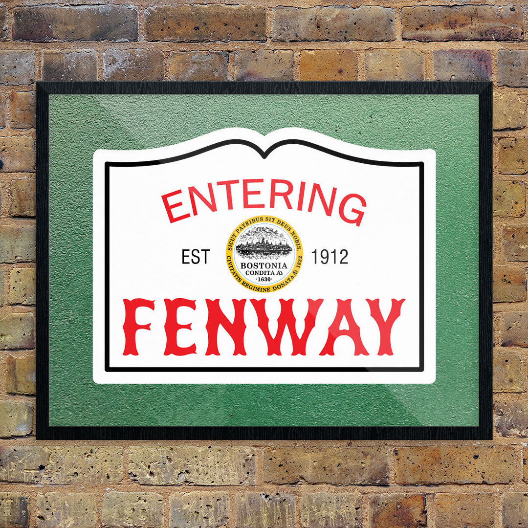 Entering Fenway Sign Print – Fridgedoor