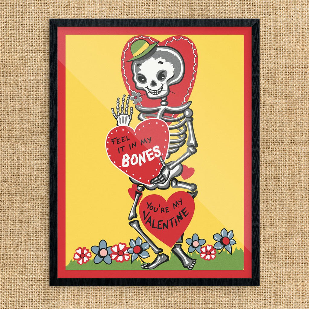 Feel It In My Bones Valentine Print & Valentine Card – Fridgedoor