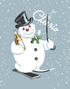 Cheerio Drunk Snowman Magnet