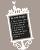 House Rules Sign Magnet