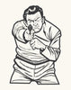 Vintage Police Criminal Shooting Target Magnet