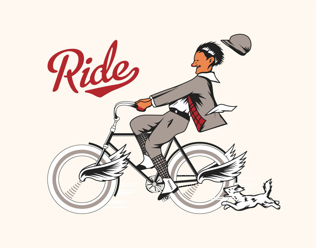 Ride Flying Bike Magnet