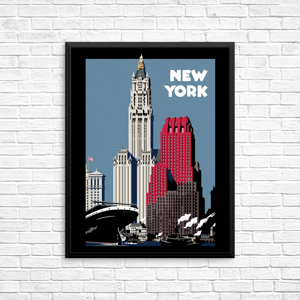 New York Harbor 11 x 14 Print