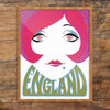 English Mod 60's Gal 11 x 14 Print