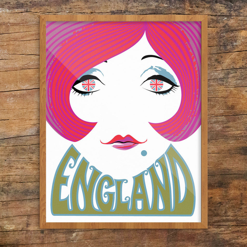 English Mod 60's Gal 11 x 14 Print
