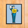 Play Safe Traffic Cop 11 x 14 Print