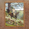 Paint By Number Cowboy on Slope Print