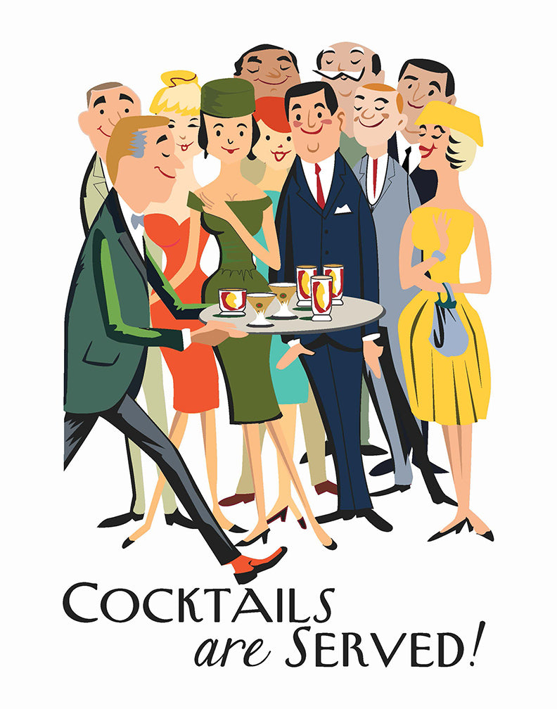 Cocktails are Served Magnet