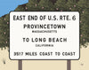 RTE 6 Provincetown to Long Beach Sign Magnet