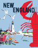 New England Lobster & Seaside Magnet 