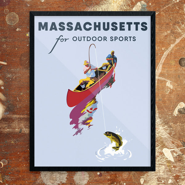 Massachusetts For Outdoor Sports 11 x 14 Print
