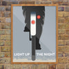 Light Up The Night Biker 11 x 14 Print