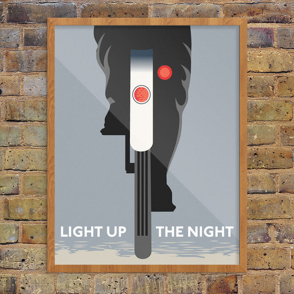 Light Up The Night Biker 11 x 14 Print