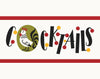 Cocktail Dots & Rooster Magnet