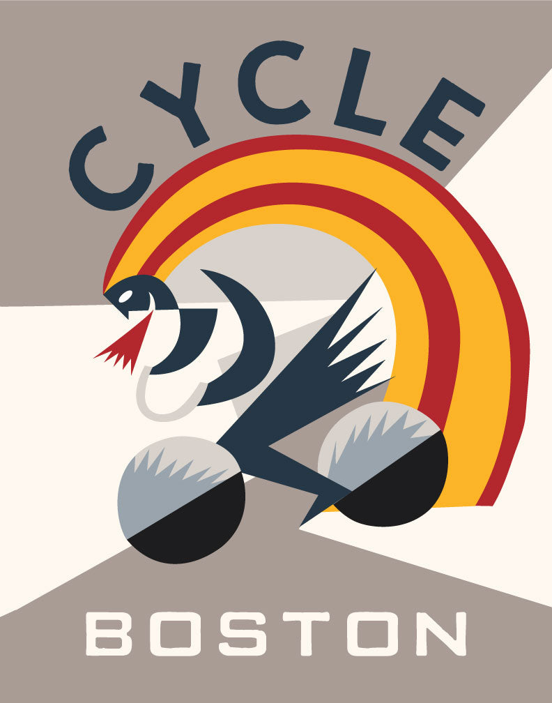 Cycle Boston Magnet
