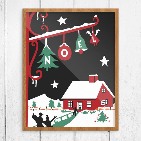 Noel Home Holiday 11 x 14 Print