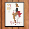 Christmas Greetings Woman 11 x 14 Print