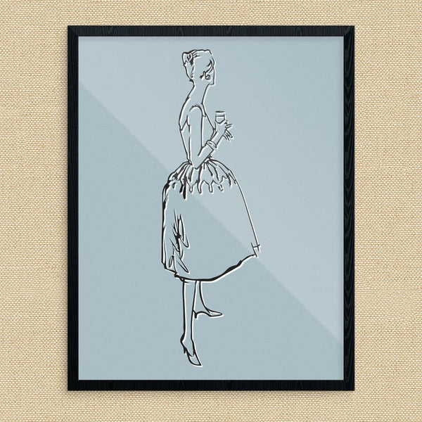 Elegant Cocktail Time Gal Print