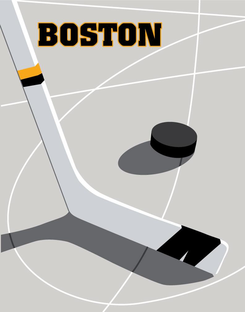Boston Hockey Magnet