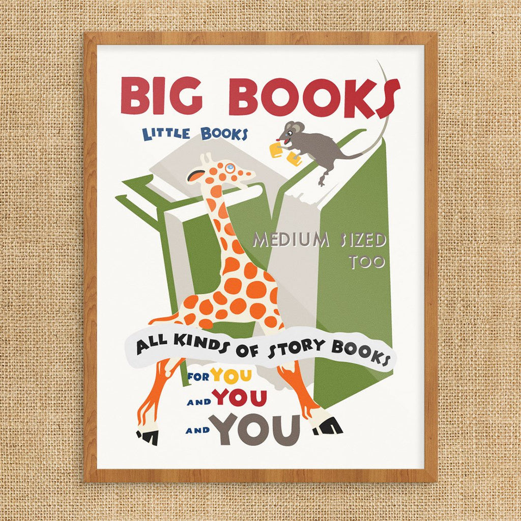 Big Books Little Books Print