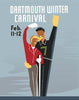 Dartmouth Winter Carnival Waving Couple Magnet
