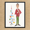Bachelor Christmas 11 x 14 Print