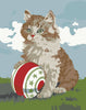 Paint By Number Cat and Ball Magnet