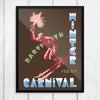 Dartmouth Winter Carnival 1953 Torch Skier Print