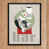 Martini & Dice Bar Scene Print