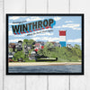 Greetings from Winthrop, MA Print