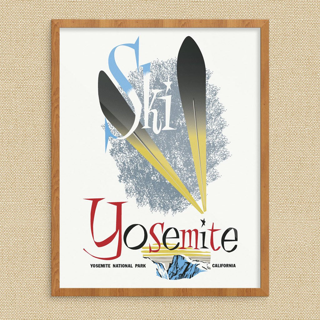 Ski Yosemite Vintage Ski Poster