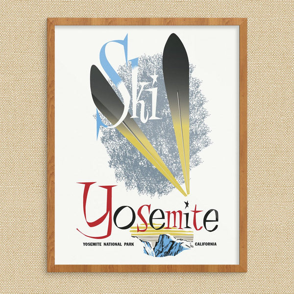 Ski Yosemite Vintage Ski Poster