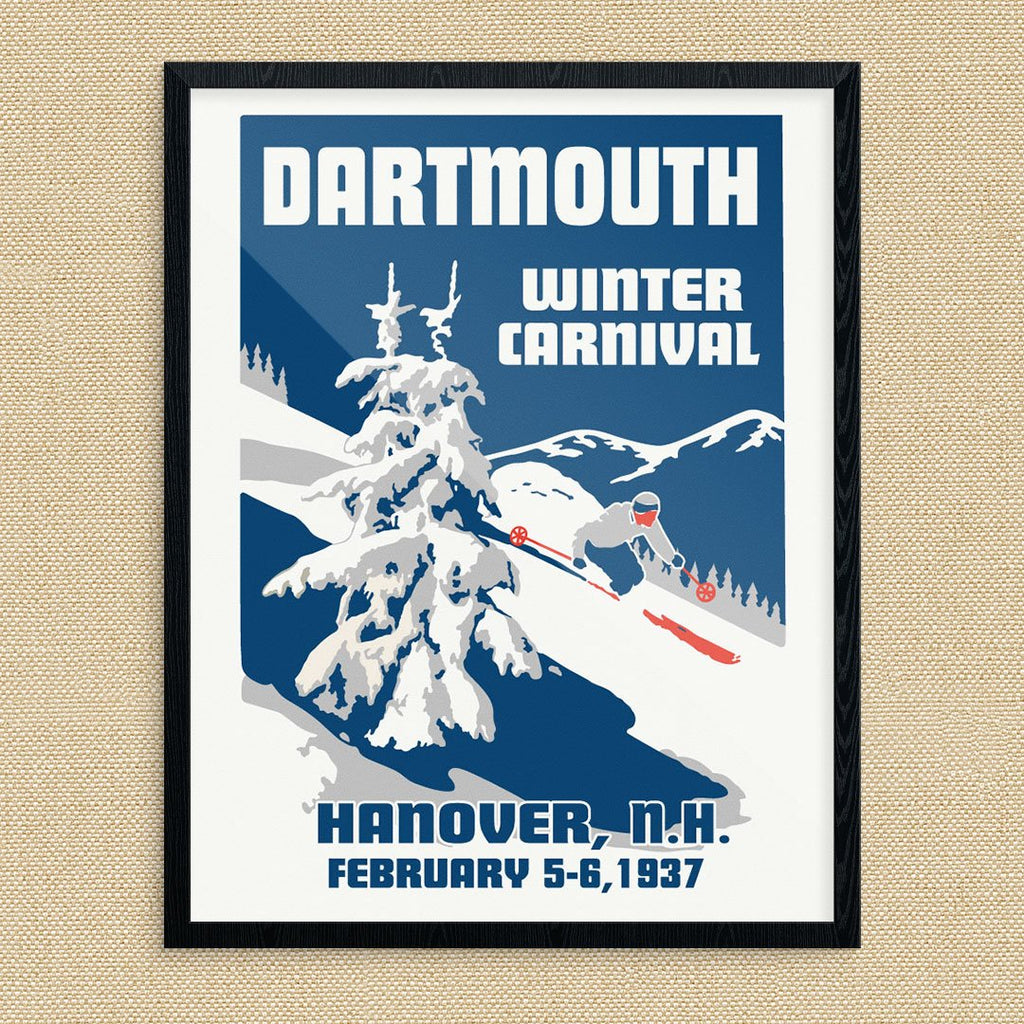 Dartmouth 1937 Winter Carnival Ski Poster