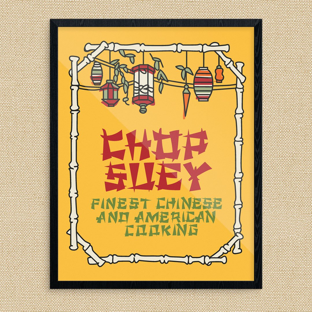 china restaurant tarp Chop Suey Classic Chinese Restaurant Sign